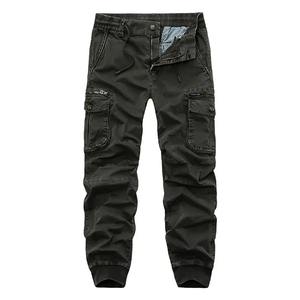 Pantalon Cargo en Toile Décontracté pour Homme avec Fermeture à Braguette et Bouton Lavage Foncé et Poche Latérale Pantalon Style Personnalisé - Product Image 5