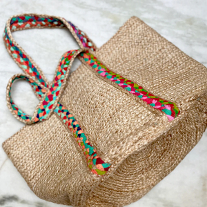 Sac à provisions en jute fabriqué à la main sur mesure à forte demande avec poignée sacs fourre-tout promotionnels fabriqués à partir de jute tressé - Product Image 5