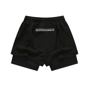 Pantalones cortos de gimnasio de patrón sólido de estilo de verano para hombre, ropa interior activa de entrenamiento atlético de LICRA de compresión de secado rápido para correr - Product Image 4