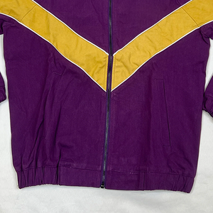 Chaqueta Universitaria de Lana y Seda Color Morado Omega y Dorado Antiguo, Personalizada para Fraternidades Griegas, Estilo Urbano, Ligera, Impermeable y Reversible para Primavera - Product Image 6