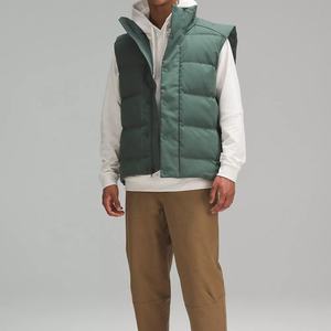 Fabricant direct personnalisé col rond hommes respirant décontracté hiver doudoune automne bouton coupe-vent sans manches bulle gilet - Product Image 2