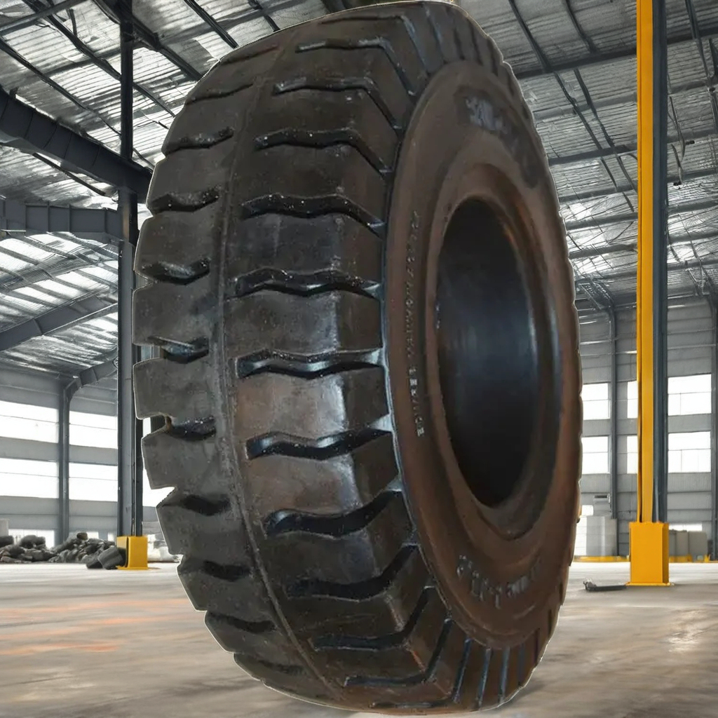 High Small Trailer Tires Durable High Load Bearing for Airport 3.50-5 Solid Rubber Tyre Supplier