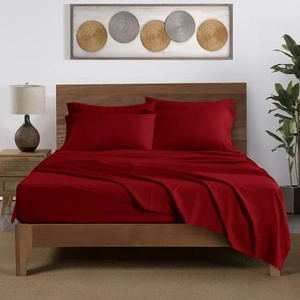Draps de lit en coton pour chambre à coucher, draps en bambou, draps en coton, ensembles de lits doubles de luxe, couvre-lits durables - Product Image 6
