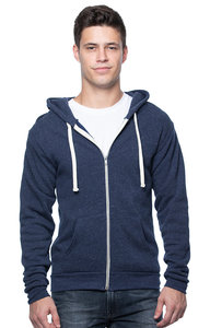 Mens Tri-Blend Raglan Hoodie HeavyBlend Full <b>Zip</b> <b>Hooded</b> Sweatshirt - Product Image 4
