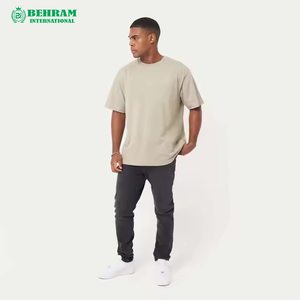 Men's Classic Oversized T-<b>Shirt</b> <b>100</b>% <b>Polyester</b> Jersey Medium Weight Ribbed Neck Short Sleeves Regular Fit Breathable Quick Dry - Product Image 6