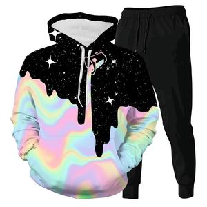 Survêtements d'hiver pour hommes noirs, ensemble en tissu cool, respirant, logo personnalisé, qualité supérieure, sublimation polyester/coton, polaire, entraînement - Product Image 2