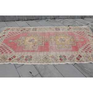 พรมขนาด 4.4x8.5 ฟุต, พรมวินเทจตุรกี, พรมสีแดงขาวล้วน - Product Image 3