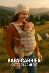 ถุงนอนสำหรับเด็กกลางแจ้ง-กระเป๋าเป้อุ้มเด็กทารกพร้อมสายรัดในตัวสำหรับการเดินป่าและตั้งแคมป์ - Product Image 3