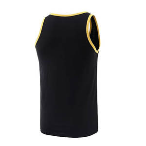 100% Cotton Athletic <b>Men's</b> Basic <b>Tank</b> <b>Top</b> Grey /<b>Black</b> - Product Image 6