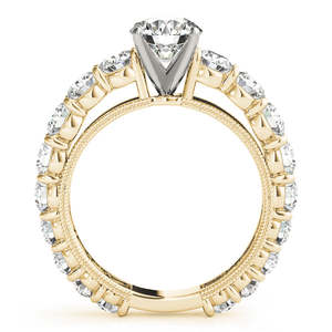 Bague de fiançailles éternelle en diamant de luxe 1,96 ct, sertie en or jaune 14 carats - Product Image 2