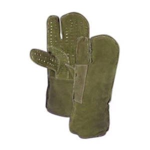 Guantes de seguridad contra incendios de soldadura resistentes al calor de cuero dividido de piel de vaca de alta calidad Protección de manos de trabajo industrial a prueba de fuego - Product Image 4