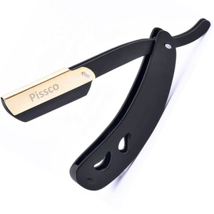Couteau de rasage pliant en acier inoxydable, rasoir droit personnalisé en acier inoxydable avec votre propre marque - Product Image 2