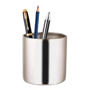 Acacia Wood <b>Pen</b> Storage <b>Holder</b> Pencil Organizer Stand Latest Design Desk Organizers Office Used - Product Image 2