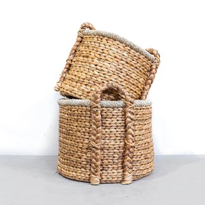 Panier en jacinthe d'eau à prix abordable pour rangement de garde-manger, comptoir de cuisine, conteneurs de rangement - Product Image 2