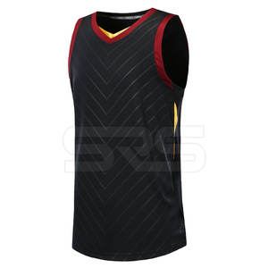 Nouvelle arrivée de vêtements de sport Logo personnalisé imprimé 100% polyester tissu meilleur prix maillot de basket-ball - Product Image 2
