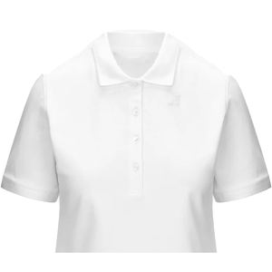 Camiseta de Manga Corta Estilo Inglés de Algodón 100% Personalizada para Mujer, Logotipo Frontal Personalizado en Relieve, Transpirable, Ecológica, OEM - Product Image 4