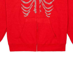 Sudadera con capucha y cremallera personalizada de alta calidad con diamantes de imitación, ropa informal, chaqueta térmica de invierno, recién llegado a Affordab - Product Image 4