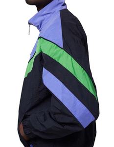 Chaqueta Deportiva Cortavientos de Alta Calidad, Ropa de Exterior con Cremallera, Transpirable, Impermeable, Resistente al Viento, Tejido de Parches de Colores - Product Image 4