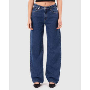 กางเกงยีนส์ทรงหลวมผ้ายีนส์สำหรับผู้หญิงกางเกงยีนส์ทรงหลวมแนวแฟชั่นสำหรับ2025 - Product Image 4