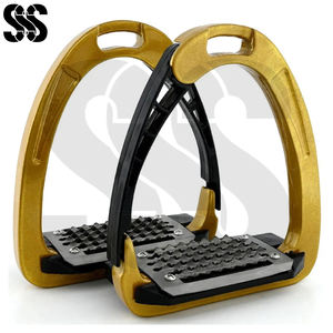 Estribos de Seguridad de Alta Resistencia para Caballos, Antideslizantes, Ligeros, de Aluminio, SHER SONS SPORTS SSS-SS-3710 para Uso Ecuestre, Opciones Personalizadas - Product Image 2