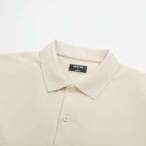 Aristino Hommes Smart Casual pour Chemise avec Motif Jacquard Tissu à Manches Courtes-Top Prix - Product Image 2