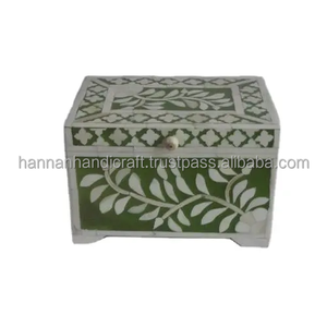 Boîte à bijoux décorative en résine de haute qualité, boîte cadeau en résine incrustée, boîte de rangement par HANNAN HANDICRAFT - Product Image 2