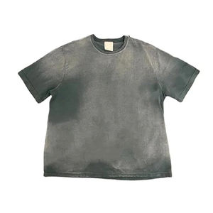 Streetwear délavé à l'acide personnalisé T-shirts vintage délavé à la pierre à l'acide T-shirt délavé unisexe surdimensionné pour hommes - Product Image 6