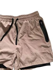 กางเกงขาสั้นลำลองสำหรับผู้ชายกางเกงขาสั้นสำหรับออกกำลังกายกางเกงขาสั้นสำหรับผู้ชายสีทึบทำจากผ้าฝ้าย100% - Product Image 4