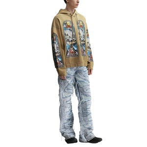 Sudadera con Capucha de Forro Polar Grueso con Estampado Personalizado, Diseño Nuevo de Invierno 2025, Ropa Urbana para Hombre, Sudadera con Capucha 100% Fibra de Bambú - Product Image 1