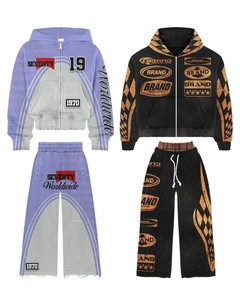Conjunto Deportivo Informal para Hombre al por Mayor, Logotipo Personalizado, Ropa de Gimnasio, Estilo Deportivo, Secado Rápido, Sudadera con Capucha Deportiva, Pantalones Jogger, 100% Algodón - Product Image 4