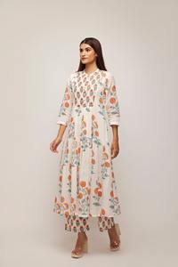 Peonía de melocotón de alta calidad, estilo de moda indio Kurta Palazzo, ropa india y paquistaní de calidad del fabricante - Product Image 6