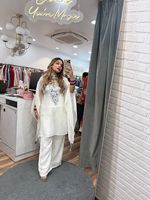 Designer pakisatani indien porter exclusif brodé avec un vrai miroir travaillé haut Plazzo ensemble fantaisie le plus vendu Salwar Kameez