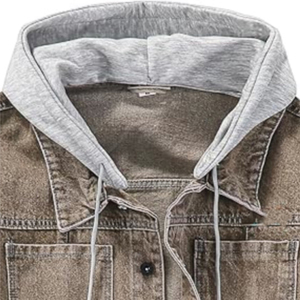 แจ็กเก็ตเดนิมใหม่สำหรับผู้ชายแจ็คเก็ตยีนส์อบอุ่นสำหรับฤดูหนาวสไตล์วินเทจแจ็กเก็ตเดนิมทำได้ตามต้องการ - Product Image 3