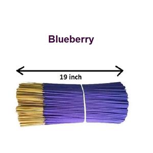 Bâtons d'encens de 19 pouces, approvisionnement en vrac de bâtons d'encens naturels de myrtille les plus vendus (violet) - Product Image 1