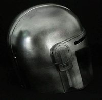 Armor Helmet Mandalorian Star Handmade Wars Juego de rol Armadura Casco color plata mandalorian Star Boba Fett