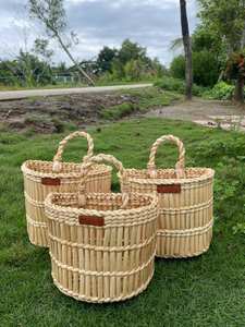 Eco-friendly water hyacinth <b>basket</b>, New design VG0026 - Product Image 2