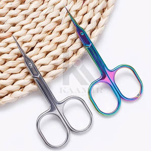 Tijeras para uñas de acero inoxidable de alta calidad con logotipo personalizado, precio al por mayor, herramienta de belleza, punta de hoja recta afilada - Product Image 3