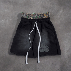 <b>Mens</b> Oversized Cargo <b>Shorts</b> Custom All Over <b>Camo</b> 3D Print Double Layer Elastic Waistband Outdoor Casual Wear - Product Image 6