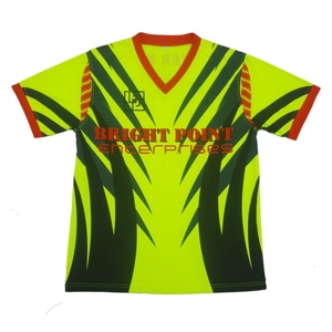 Maillots de football à sublimation fluorescente pour hommes, couleurs néon, uniformes de l'équipe de football de France, chemise, vêtements de sport sublimés personnalisés - Product Image 1