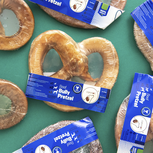 Friandises à mâcher pour chiens en bœuf déshydraté Viril, jouets à mâcher pour animaux de compagnie Bully Pretzel - Product Image 2