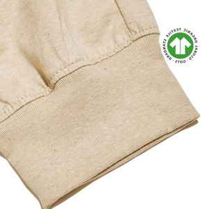 Pantalones de Jogger de algodón orgánico para mujer-Natural, jersey de 5,4 oz, transpirable con cintura elástica y puños de pierna acanalados - Product Image 4