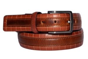 เข็มขัดโปโลทำมือปรับแต่งได้ OEM หนังแท้คุณภาพพรีเมียมคุณภาพสูงผลิตจากอินเดีย - Product Image 5