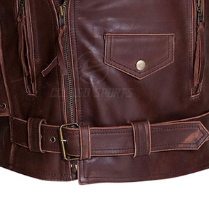 New Arrival High Quality Leather Made Motorbike Men Jacket Low MOQ Men Motorbike Jacket Made In Pakistan - Product Image 6