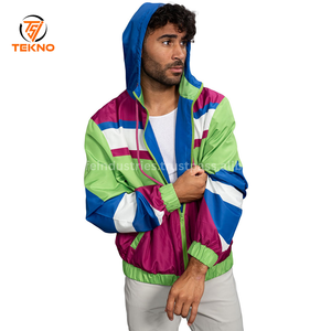 Chaqueta cortavientos para mujer personalizada al por mayor 2024 tela resistente al viento impermeable ropa activa al aire libre con cuello con capucha - Product Image 6