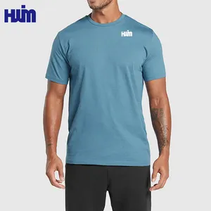 Camiseta masculina original de manga curta com estampa de roupas de ginástica esportiva para homens 100% algodão