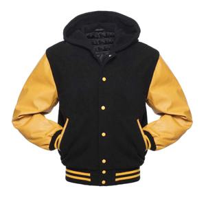 2025 chaud 100% coton respirant hiver varsity veste pour hommes élégant confortable col montant uni teint athlétique décontracté - Product Image 1