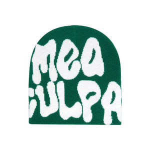 Personalizado Unisex Carta Jacquard Impresión Digital Camuflaje Mohair Knit Winter Ski Beanie Caps Venta Caliente - Product Image 2
