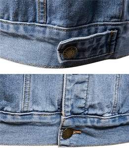 Mode hommes Denim camionneur vestes Slim Fit hommes jean veste coton vêtements d'extérieur manteau à manches longues grande taille mâle - Product Image 2