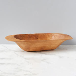 ชามแป้งทำจากไม้ทำมือสำหรับโรงแรมบ้านตกแต่งด้วยเชิงเทียนไม้เทรนด์ยอดนิยม - Product Image 4