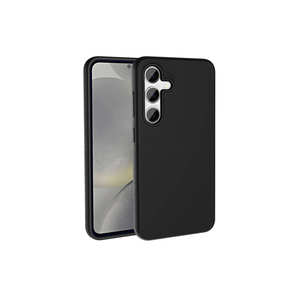 Coque rigide en silicone liquide noir compatible MagSafe pour Samsung Galaxy S24 Plus, protection antichoc, modèle 7 - Product Image 1